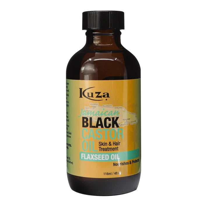 KUZA Jamaican Black Castor Oil (Flaxseed) 4oz
